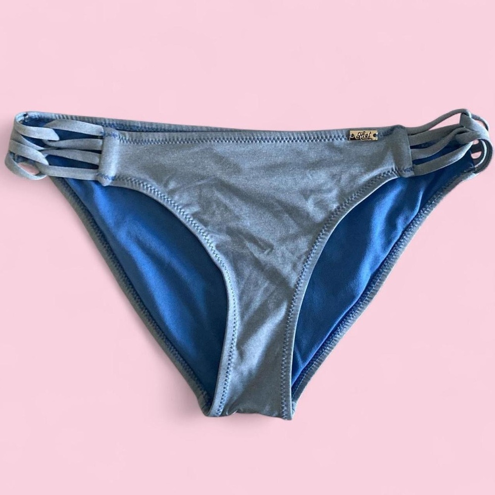 Blue 🩵 Strappy Bikini Bottoms | Heat | Size Medium | Beach | Surf | y2k